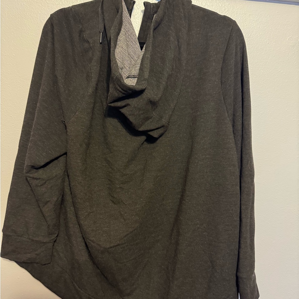 Dark gray zip hoodie